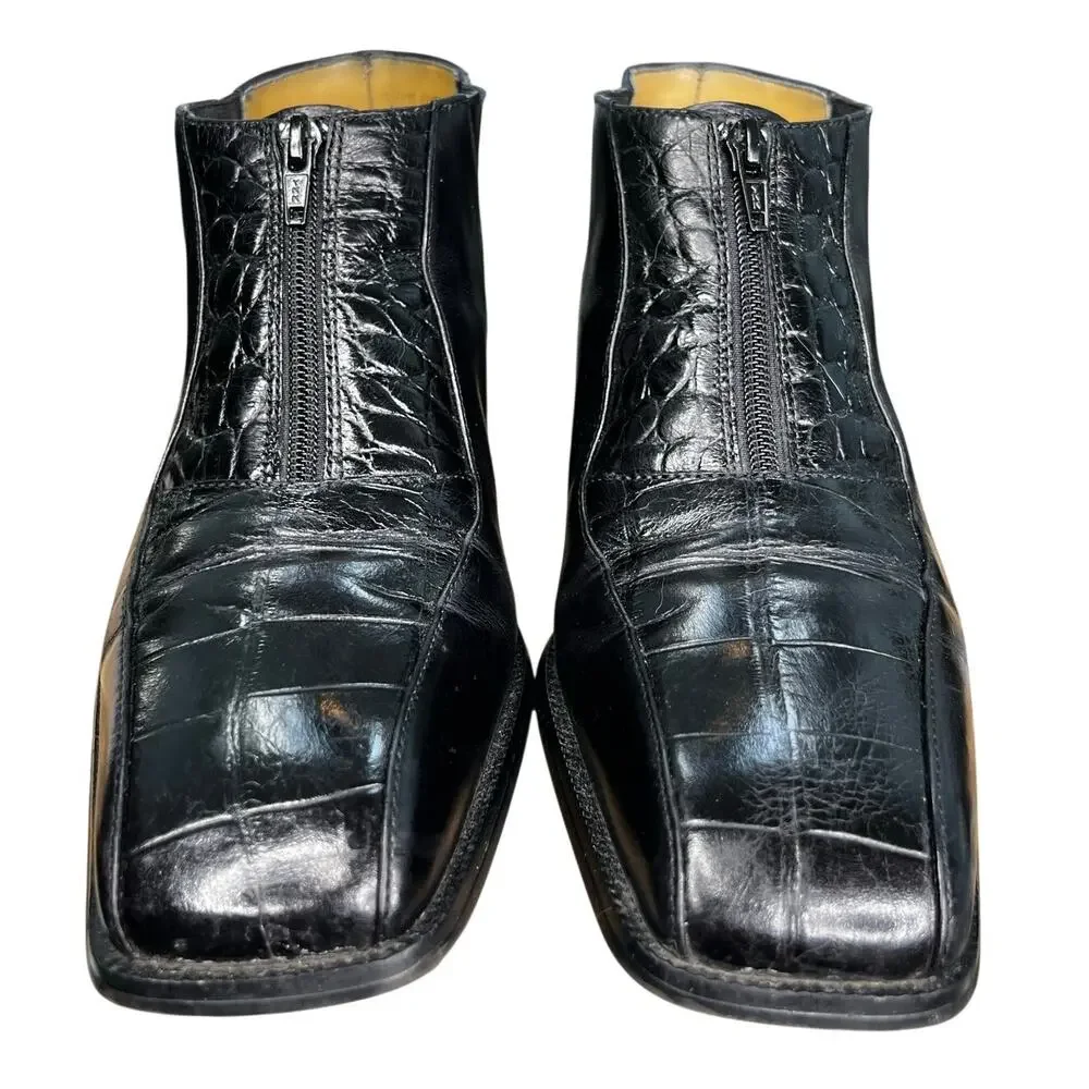 Vintage Georgia Brutini Men’s Black Leather Chukka Boots Size US 8.5